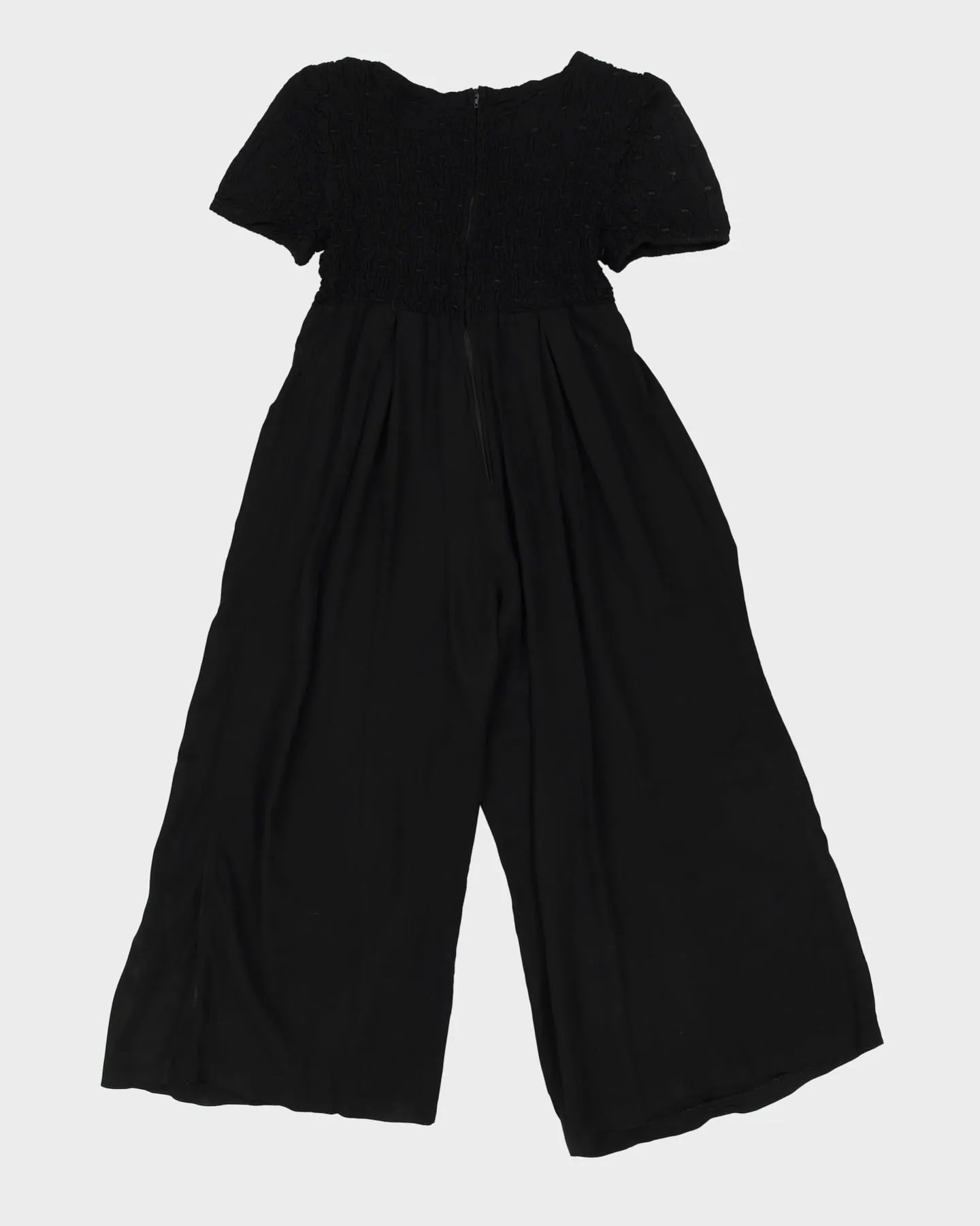 00s Black Palazzo Style Jumpsuit - S