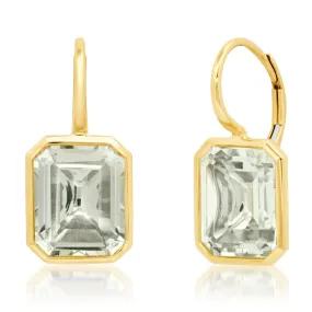 14K YG Topaz Gypsy Earrings