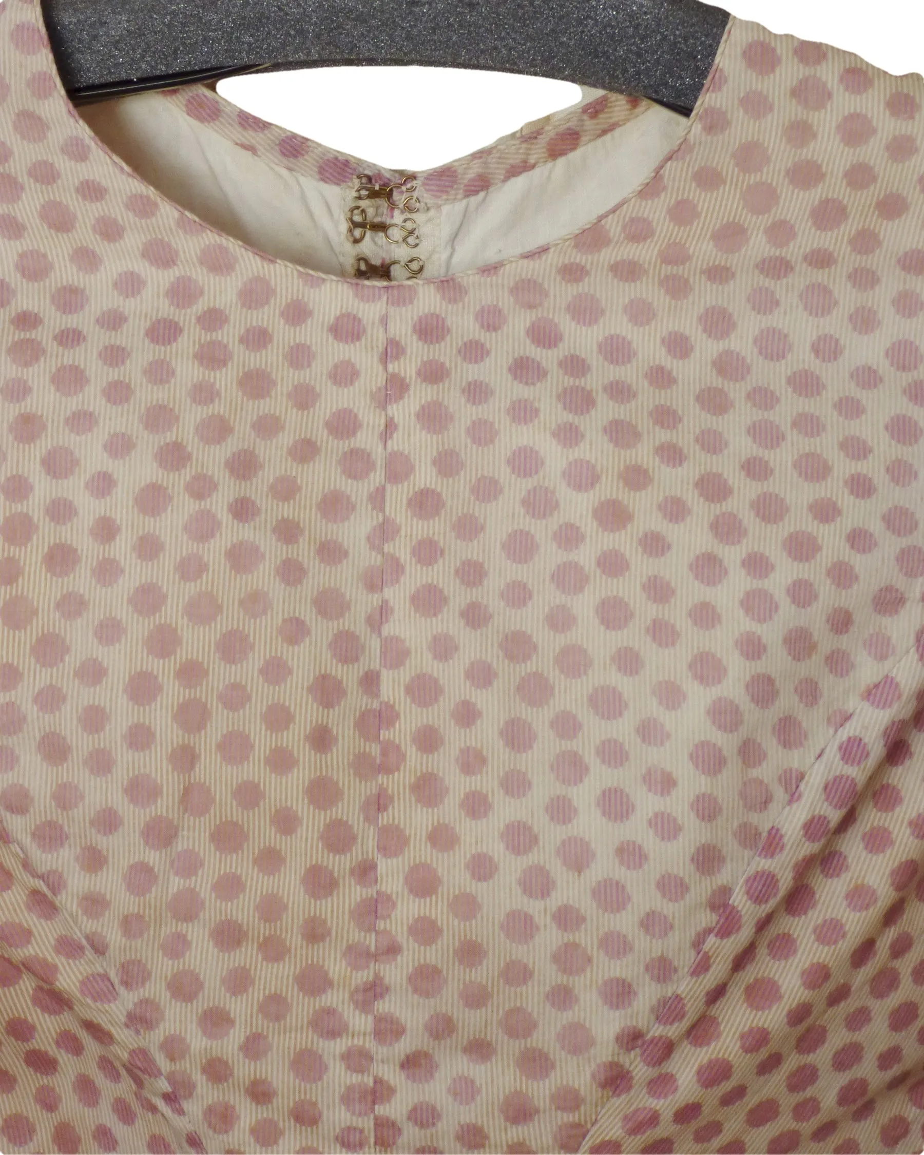 1850s French Polka Dot Cotton Bodice