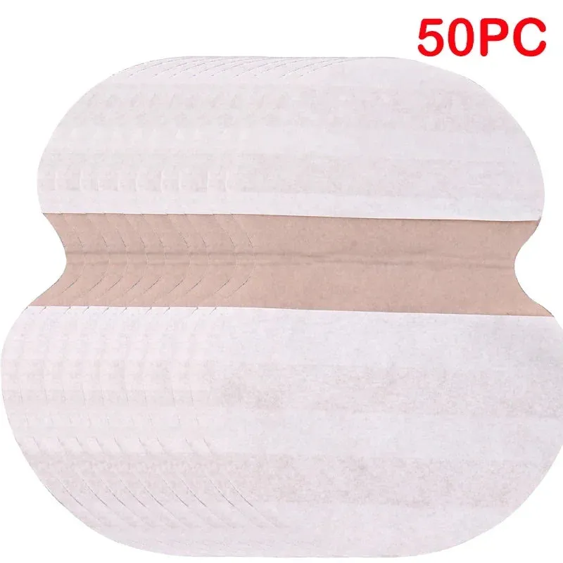 50pcs/set Underarm Pads Dress Clothing Perspiration Deodorant Pads Armpit Care Sweat Absorbent Pads Deodorant for Women Men