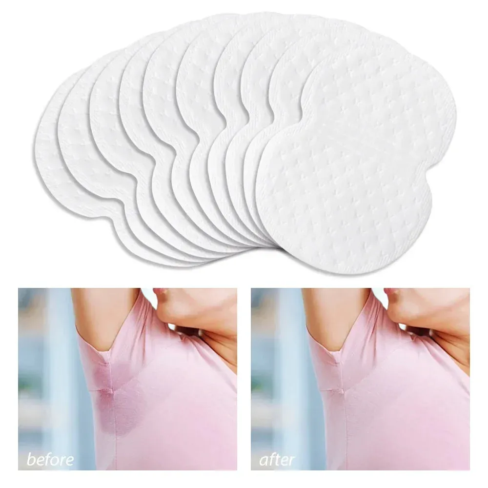 50pcs/set Underarm Pads Dress Clothing Perspiration Deodorant Pads Armpit Care Sweat Absorbent Pads Deodorant for Women Men