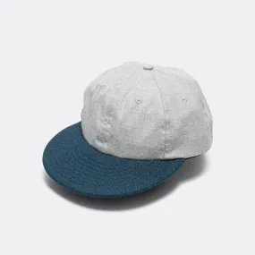 6 Panel Cap - Heather Grey/Royal Blue