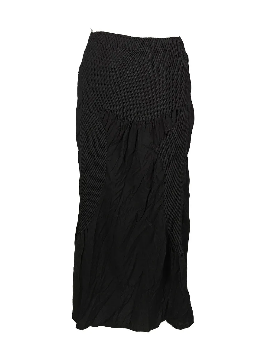 6240031 High Waist Pleated Skirt *Black