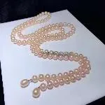 8-9mm Freshwater Pearl 90cm Necklance - TS028