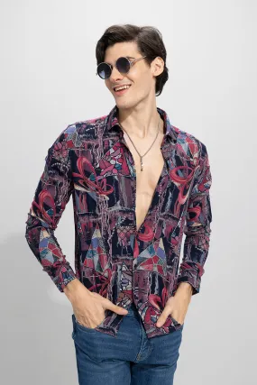 Abstractic Purple Shirt