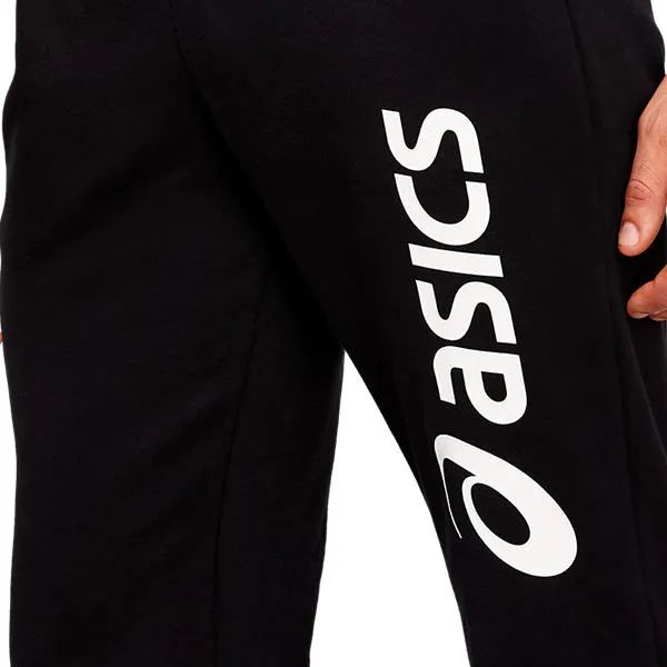 Asics Big Logo Sweat Pant Black White   