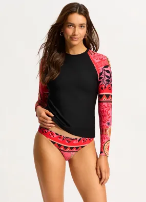 Atlantis Long Sleeve Rashvest - Paradise Pink