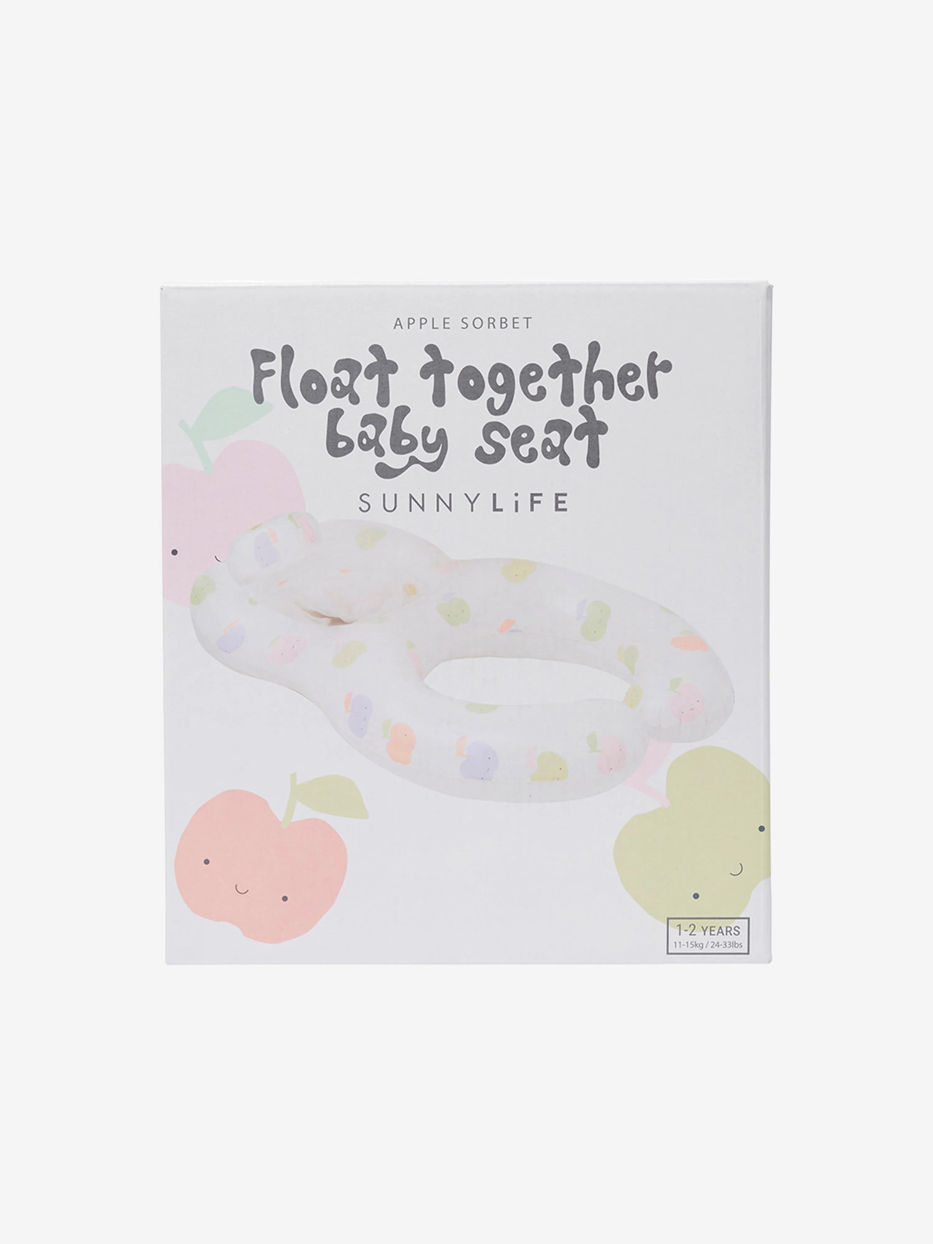 Baby Apple Sorbet Float Together Baby Seat in White (110cm)