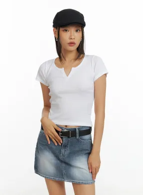 Basic Cotton Crop Tee IL409