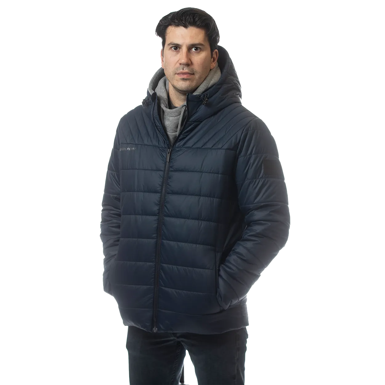 BAUER HOCKEY HOODED PUFFER JACKET SENIOR