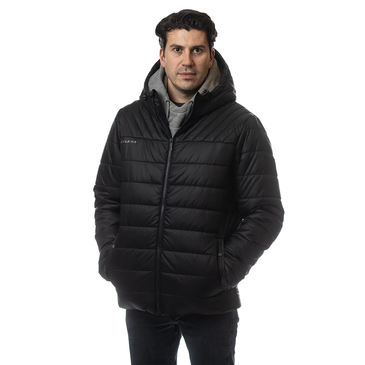 BAUER HOCKEY HOODED PUFFER JACKET SENIOR