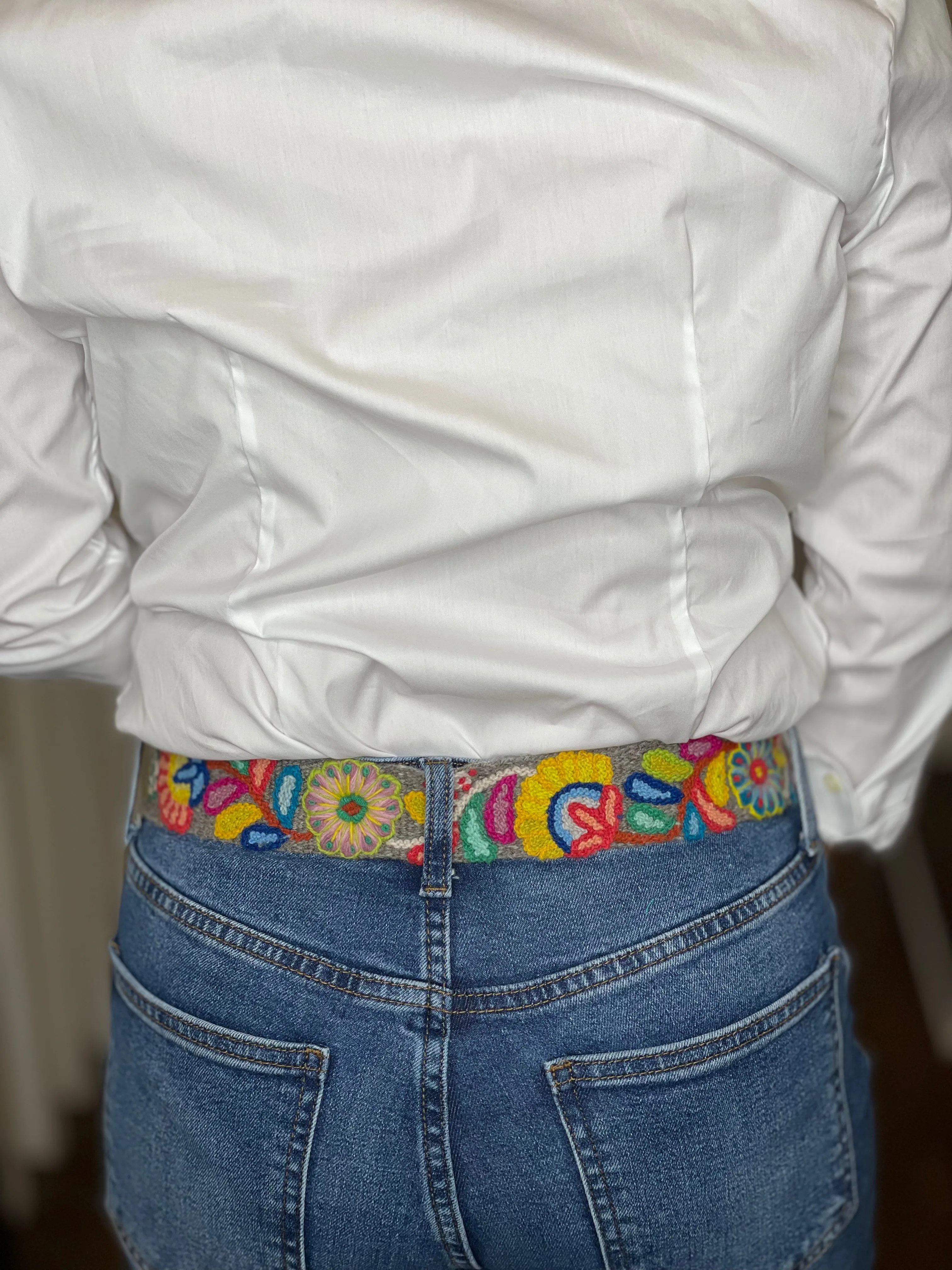 Bright Embroidered Belt