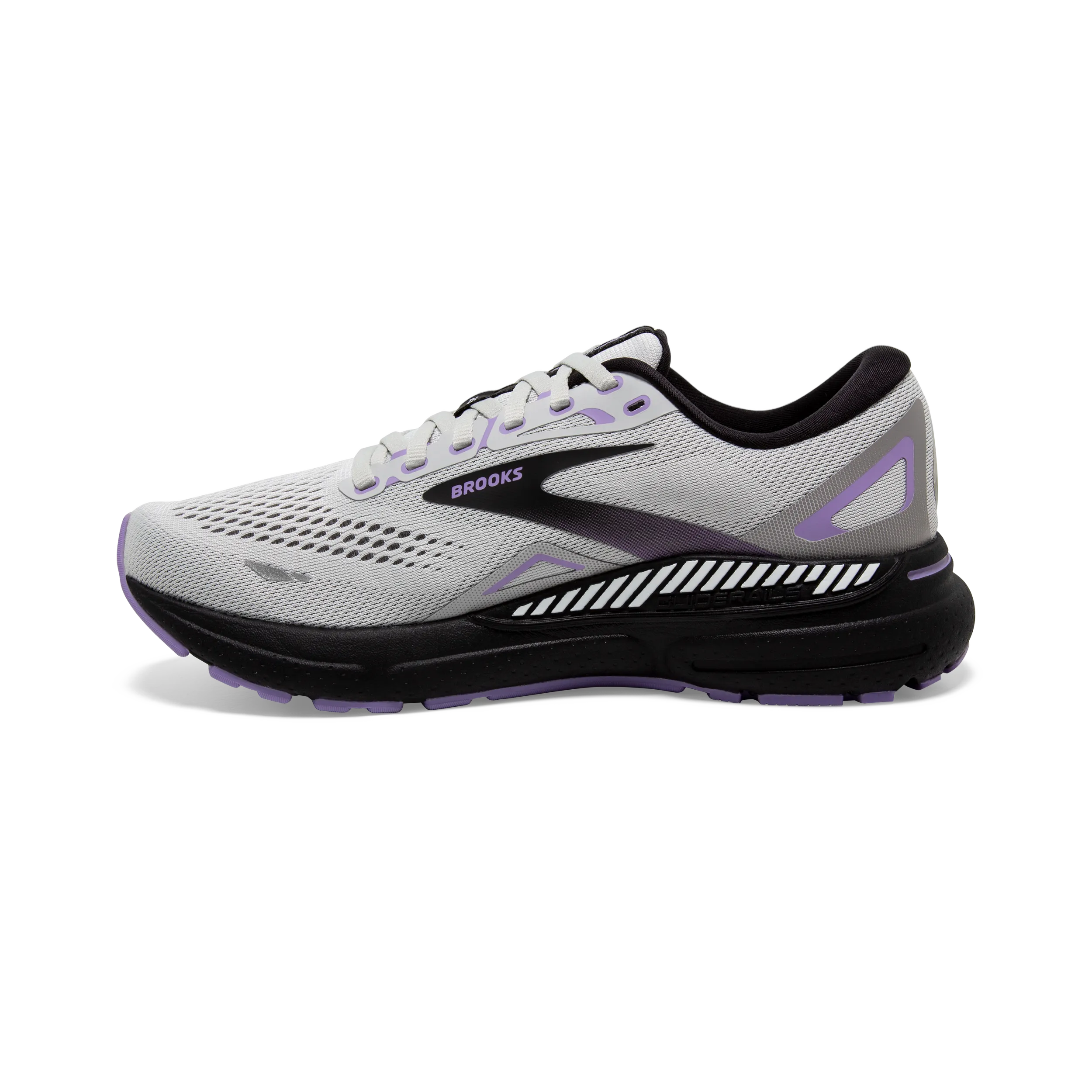 Brooks Adrenaline GTS 23 (2E Width) - Grey/Black/Purple (Womens)