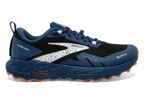 Brooks Cascadia 17 GTX (D Width) - Black/ Black/ Firecracker (Mens)