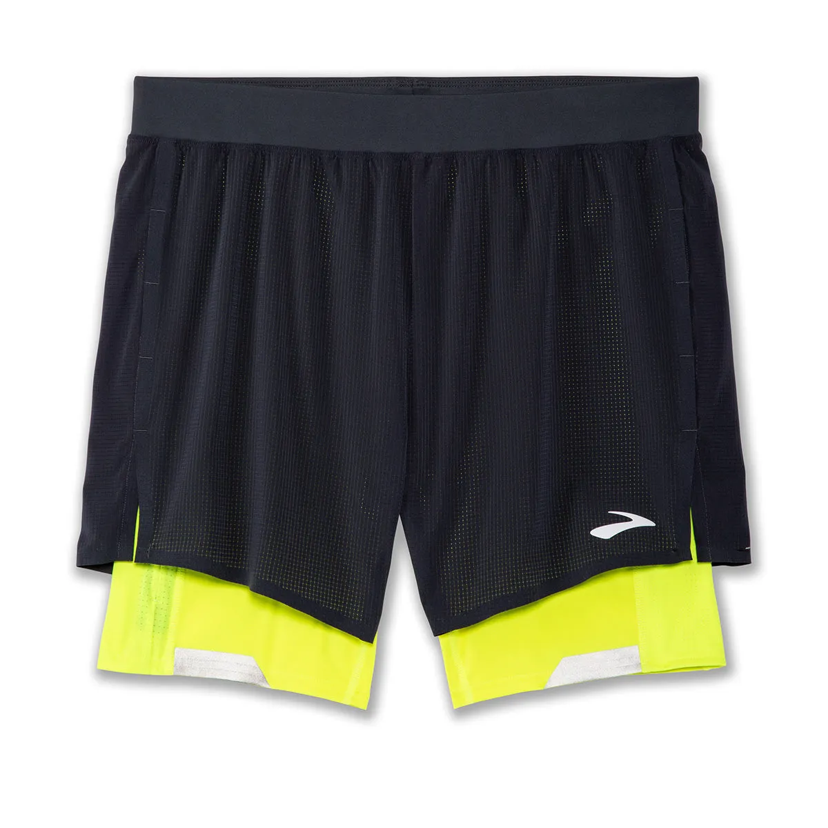 Brooks Run Visible 5 2-In-1 Short Mens | Asphalt/nightlife