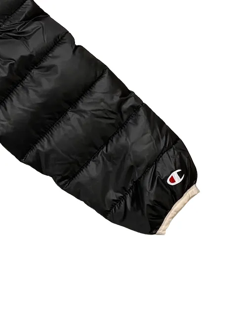 Champion Girl's hooded down jacket 306197 KK001 NBK black pink