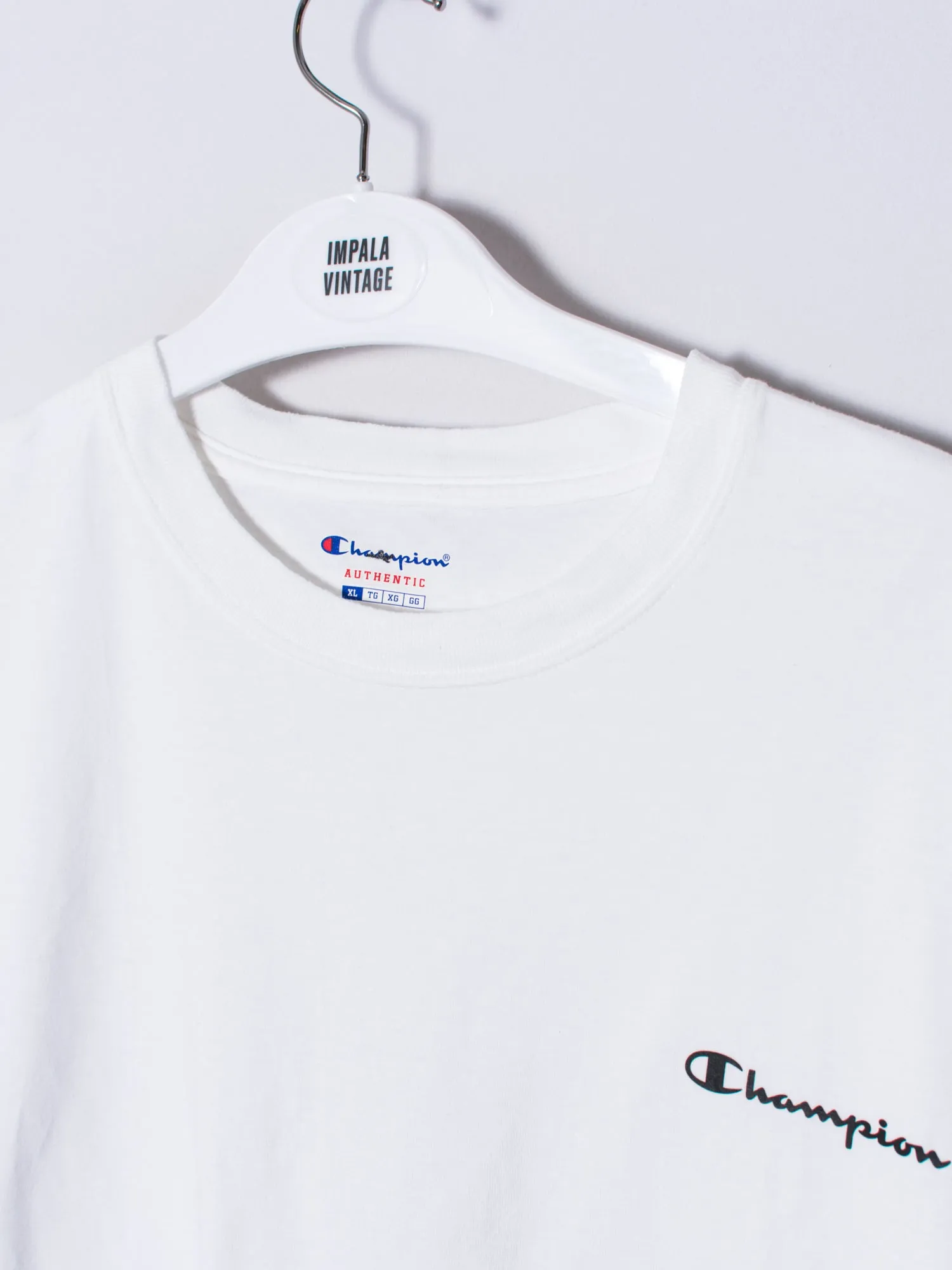 Champion White Cotton Tee