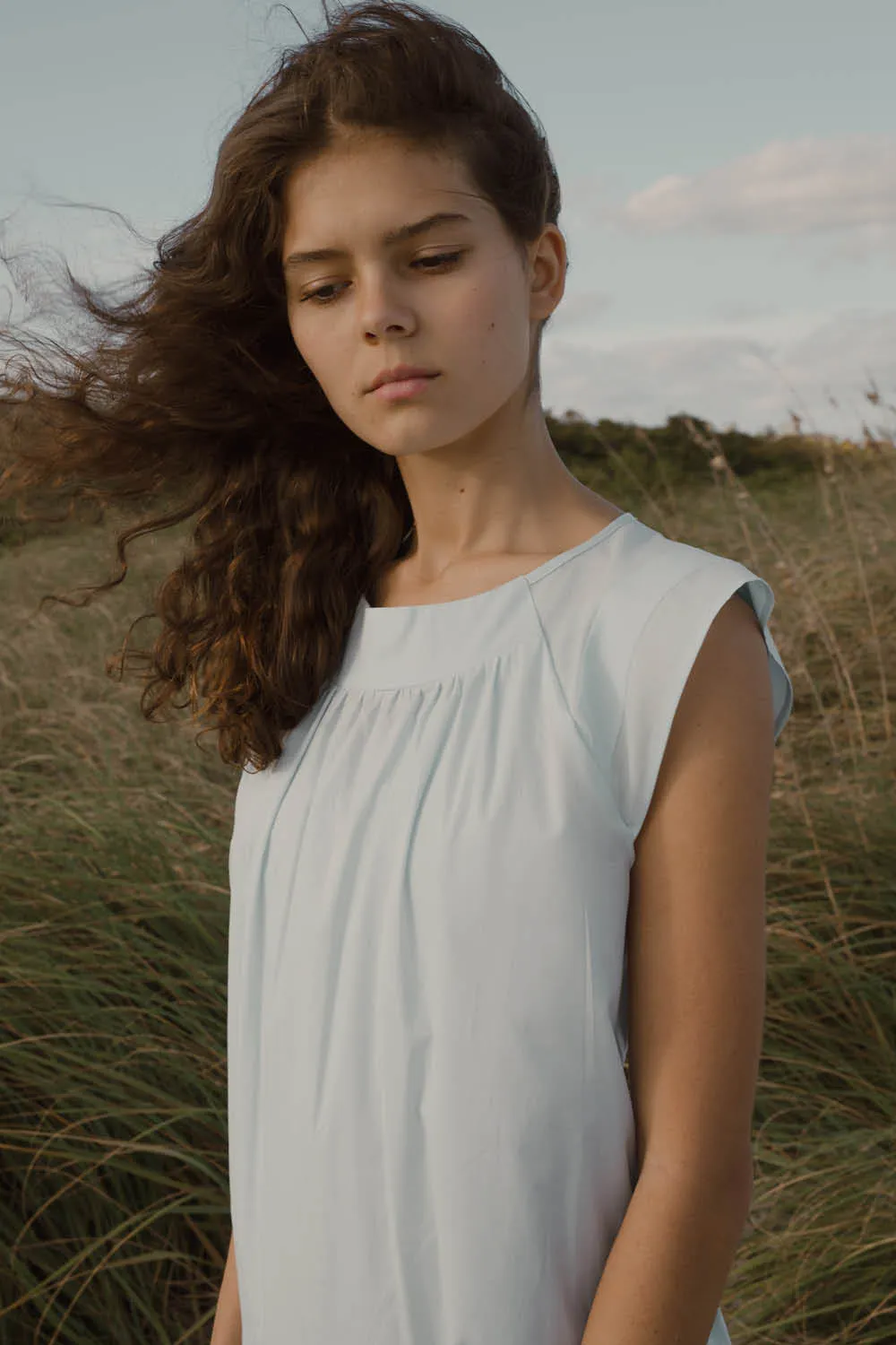 Chloe Nightgown in Starlight Blue