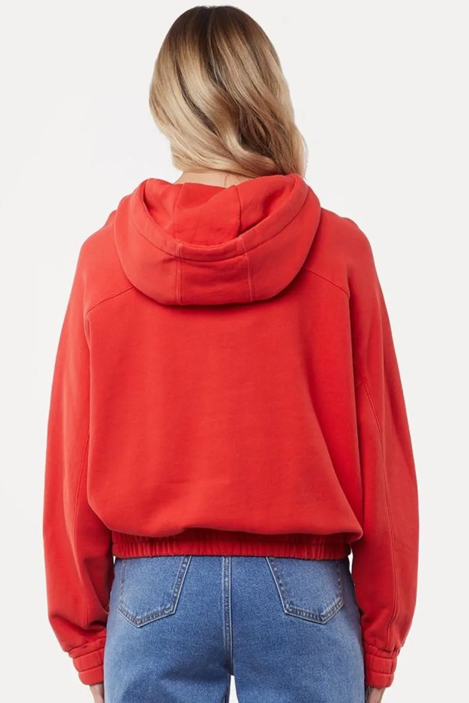 Classic Half Zip Red Hoody