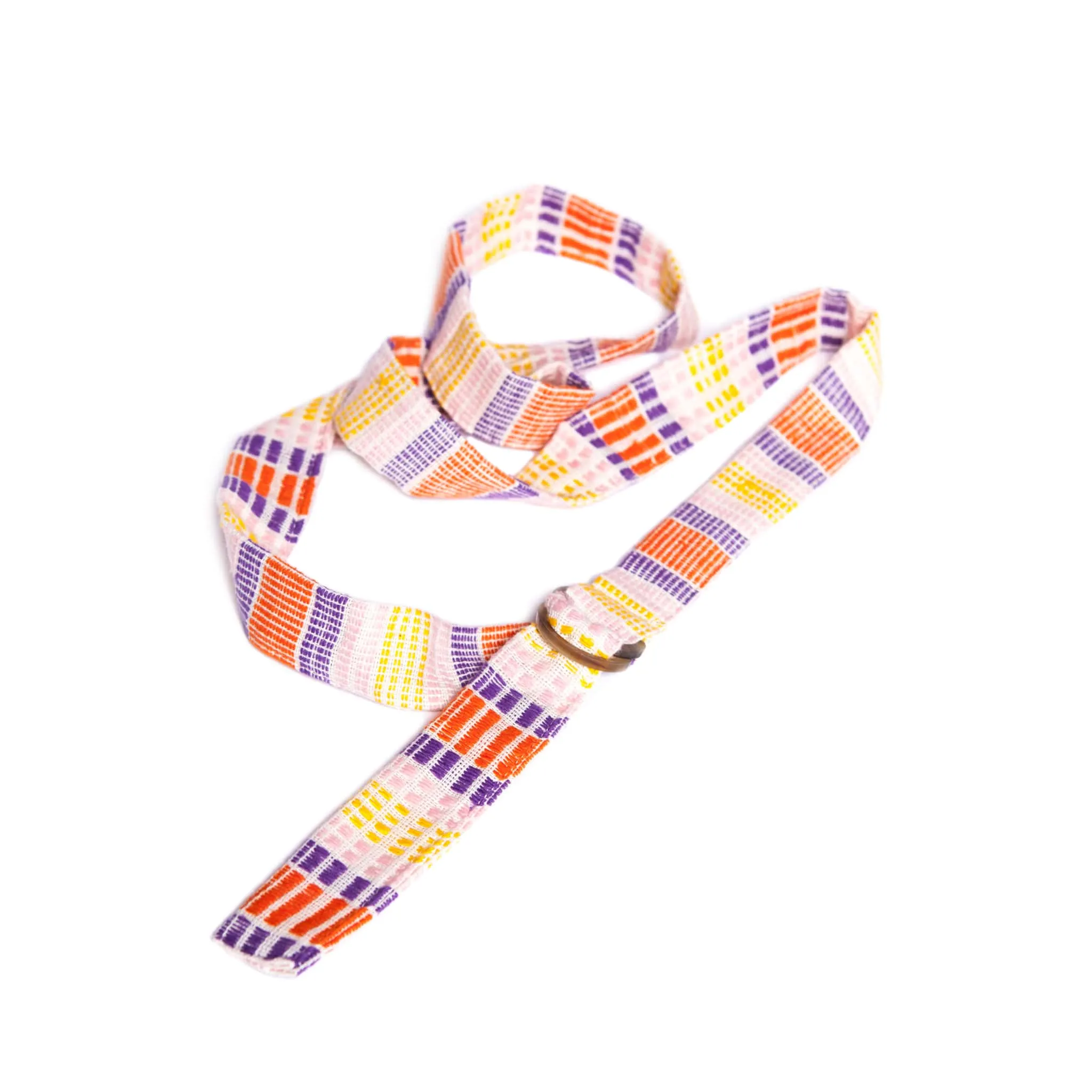 Colourful Striped Cotton Belt