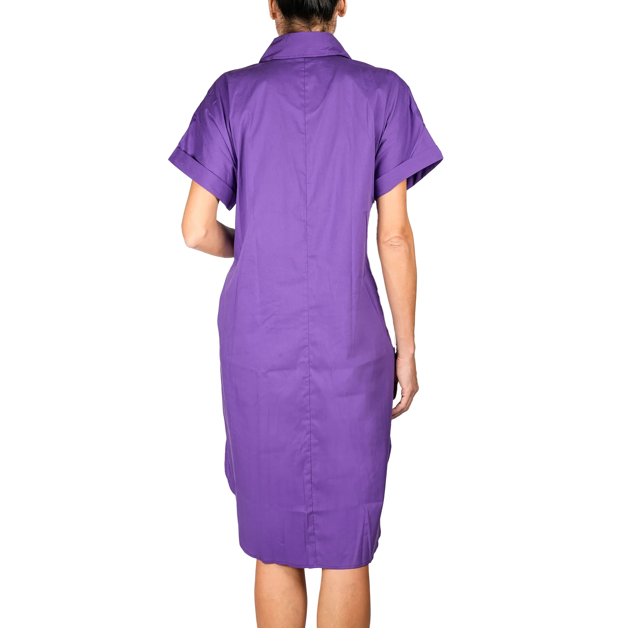 Cotton Dress Purple