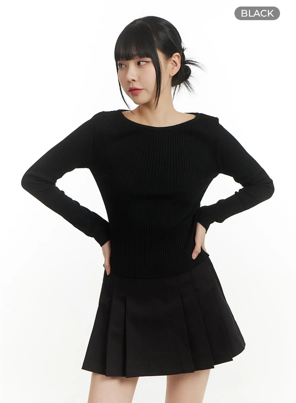 Cozy Solid Knit Sweater IM406