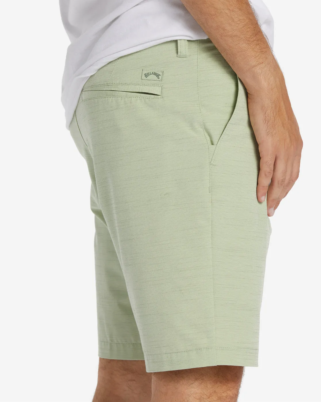 Crossfire Slub 19 Hybrid Submersible Shorts - Light Sage