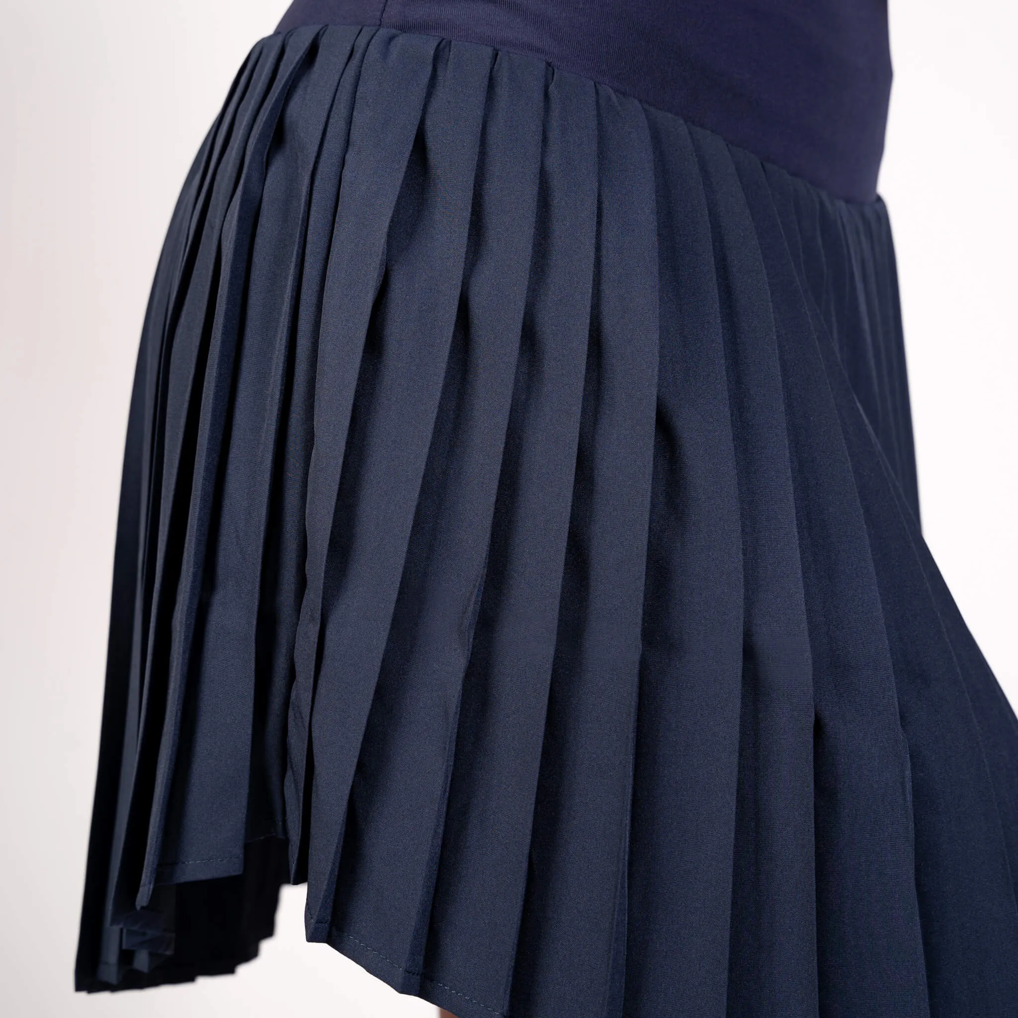 Dark Blue Pleated Skirt