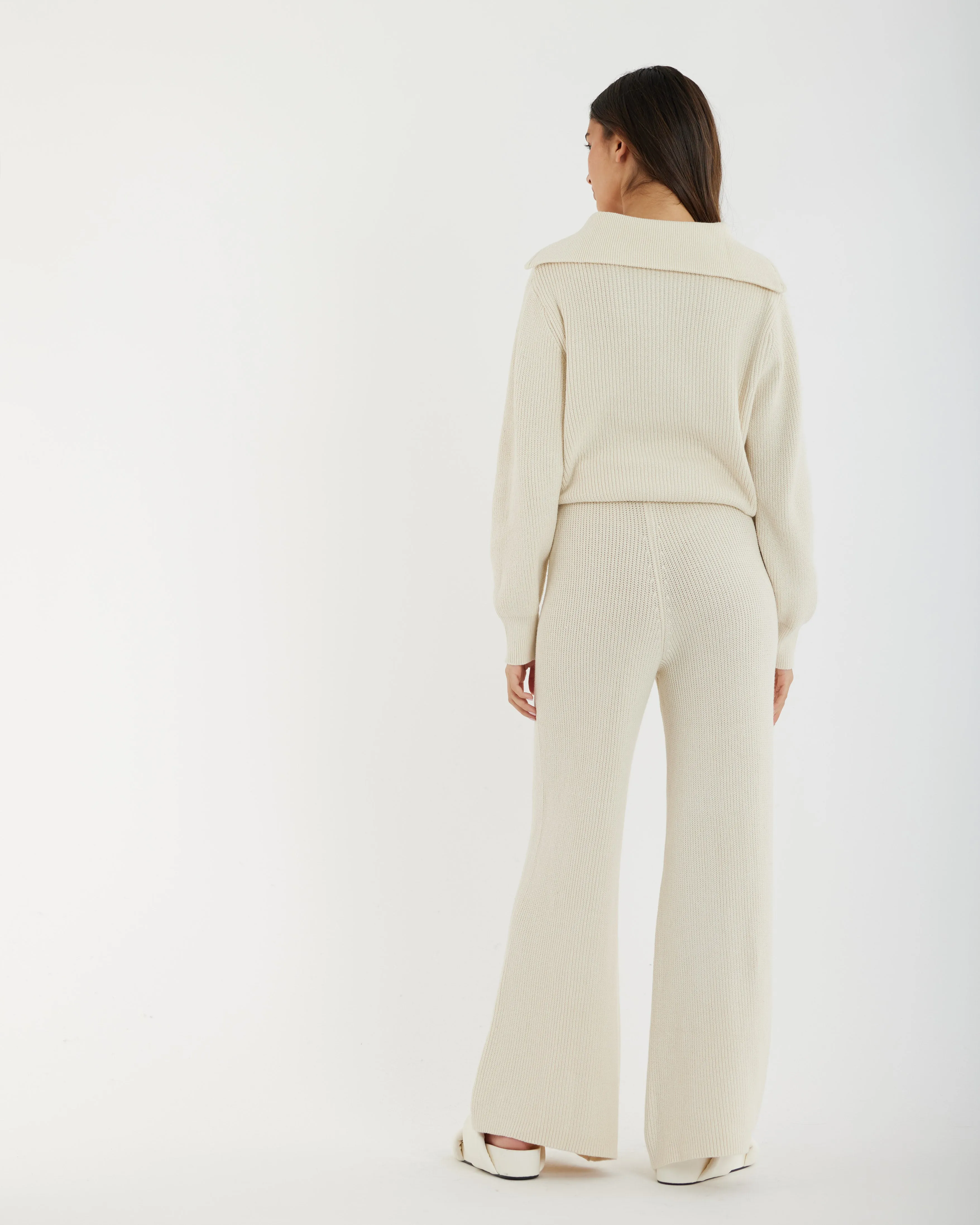 Eline Knit Pant - Cream