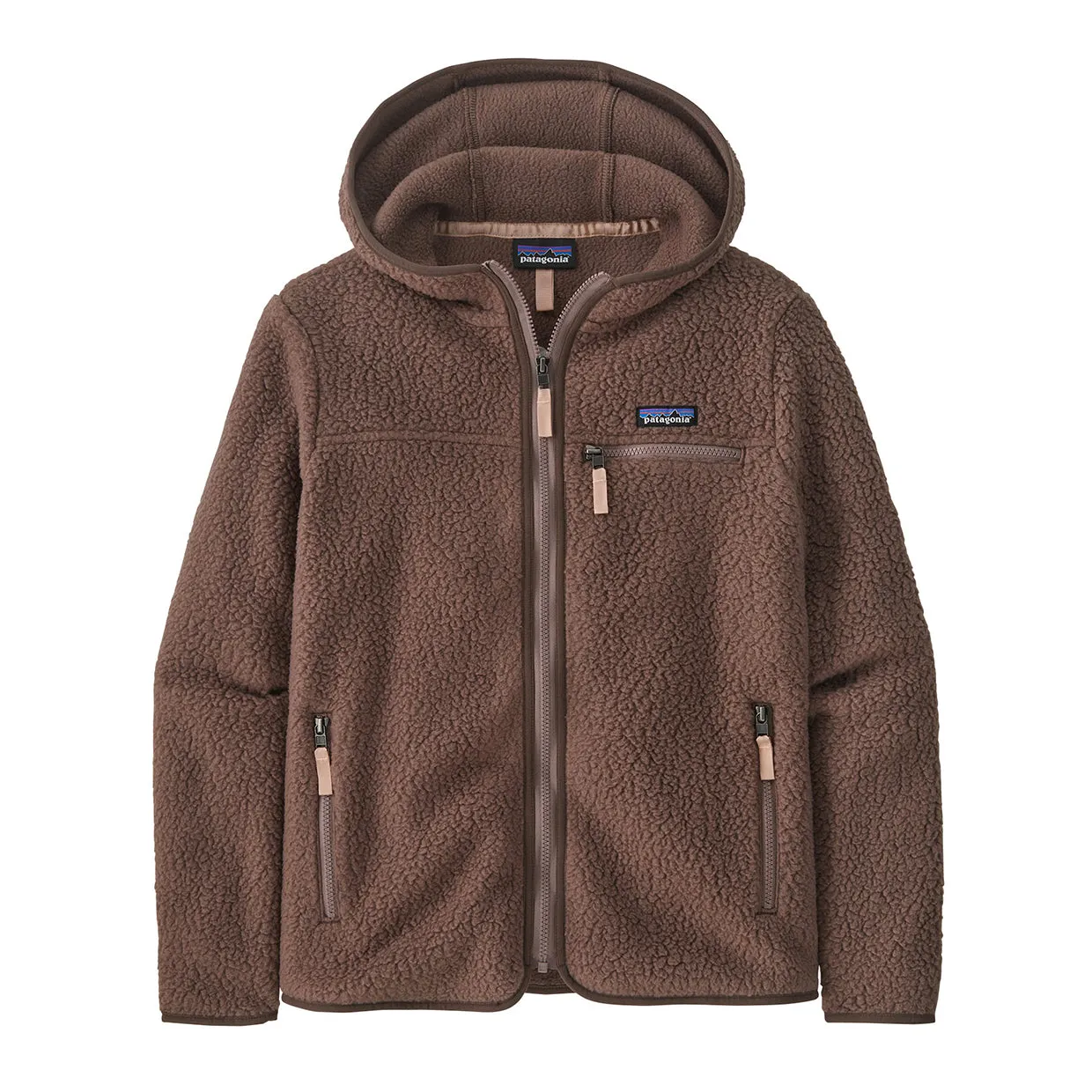 Felpa Donna Patagonia Retro Pile Fleece Hoody Marrone