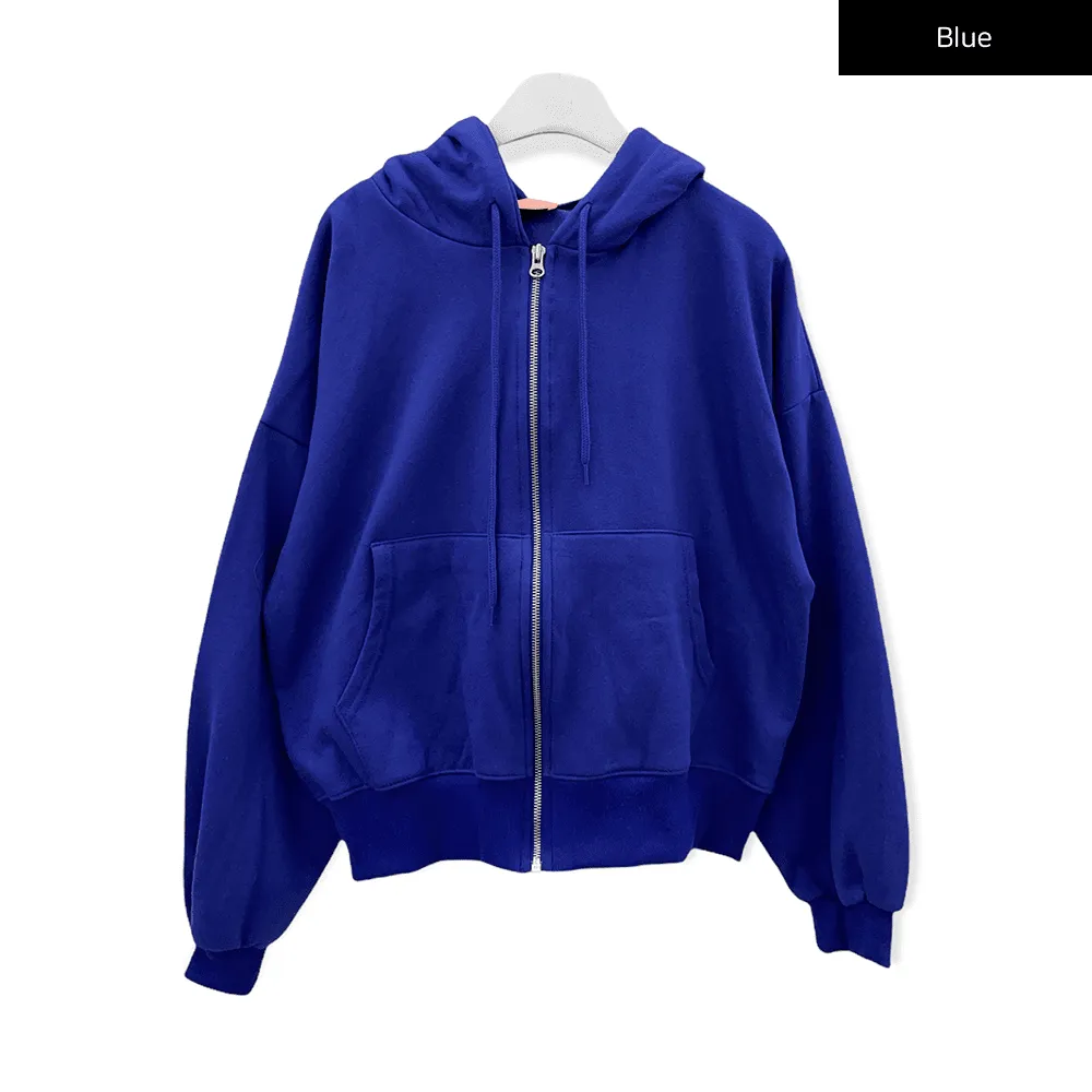 Fleece Lined Zip Up Hoodie J10