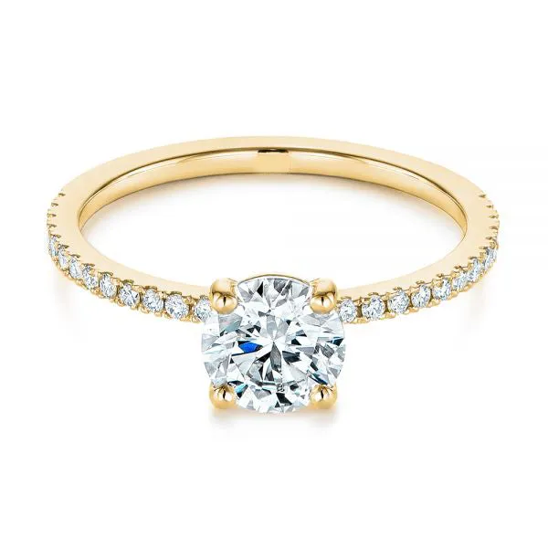 Four Prong Classic Diamond Engagement Ring [Setting Only] - EC051