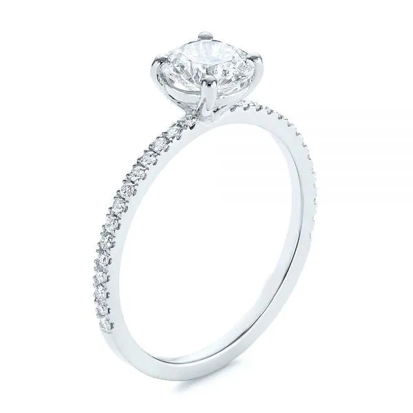 Four Prong Classic Diamond Engagement Ring [Setting Only] - EC051