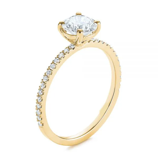 Four Prong Classic Diamond Engagement Ring [Setting Only] - EC051