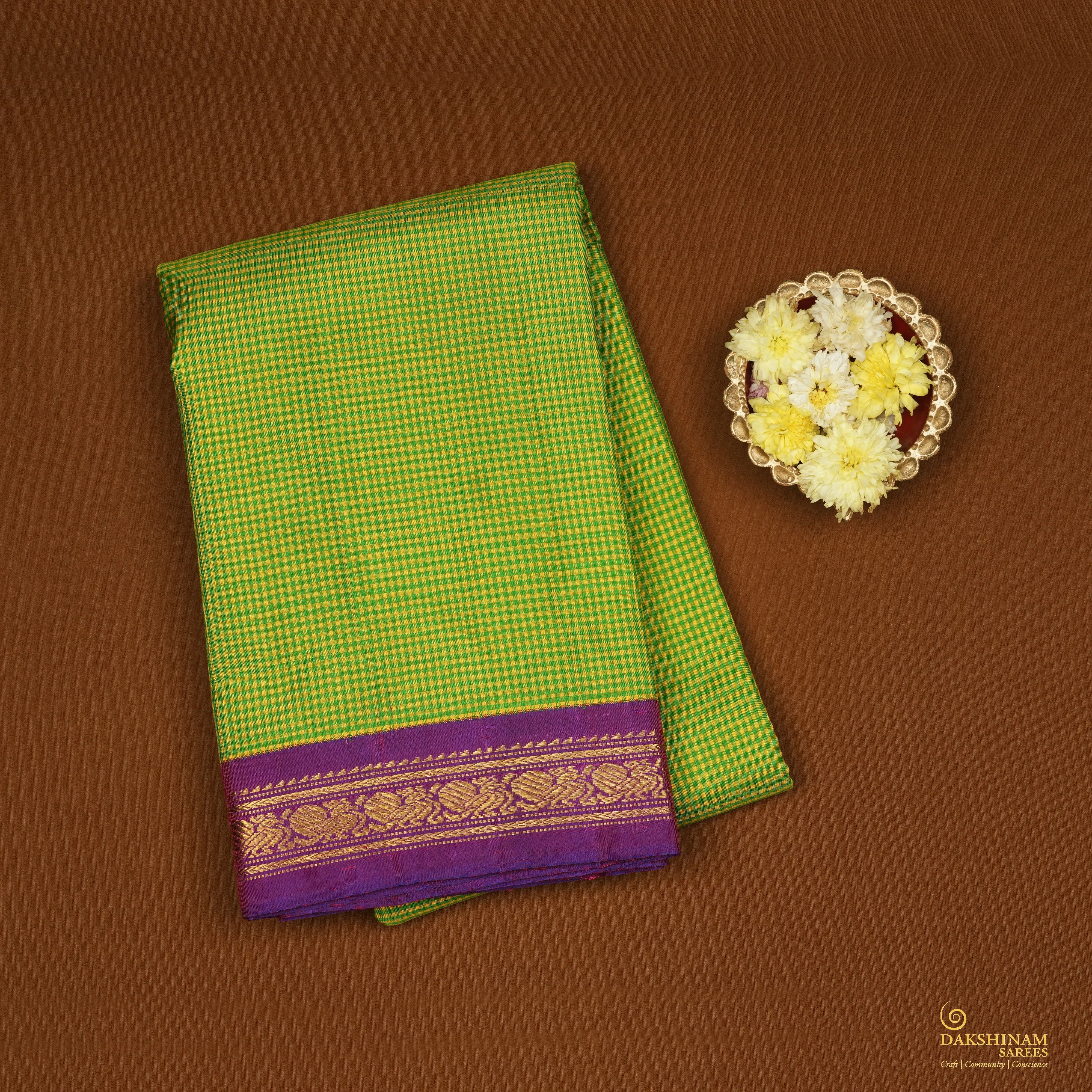 Handwoven Kanjivaram Silk Saree - 2051T010365DSC