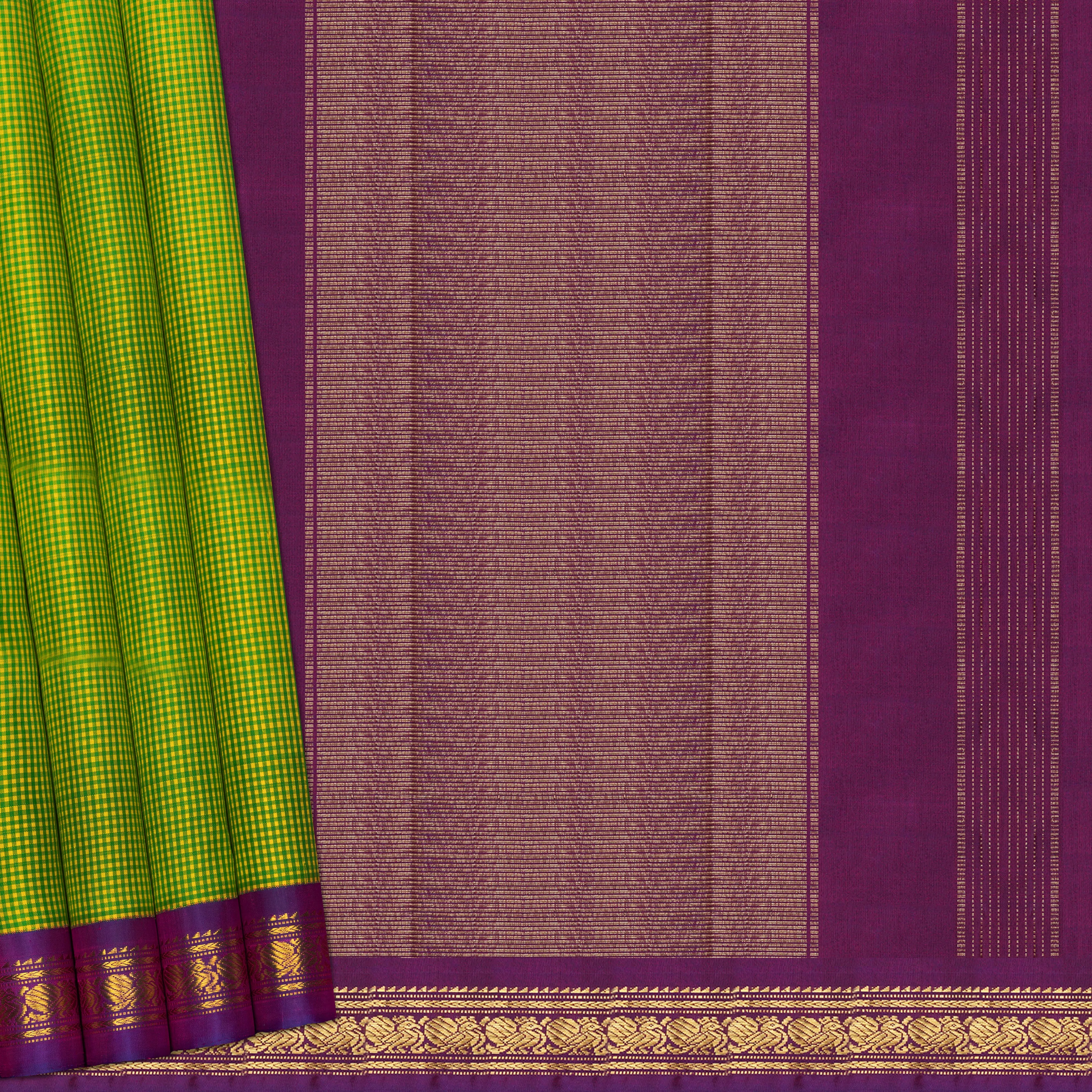 Handwoven Kanjivaram Silk Saree - 2051T010365DSC