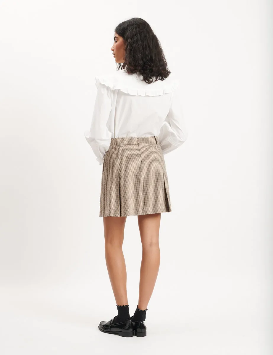 Heritage Check Box Pleated Mini Skirt