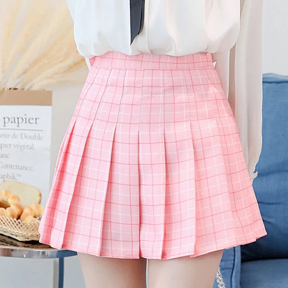 High Waist Pleated Skirt