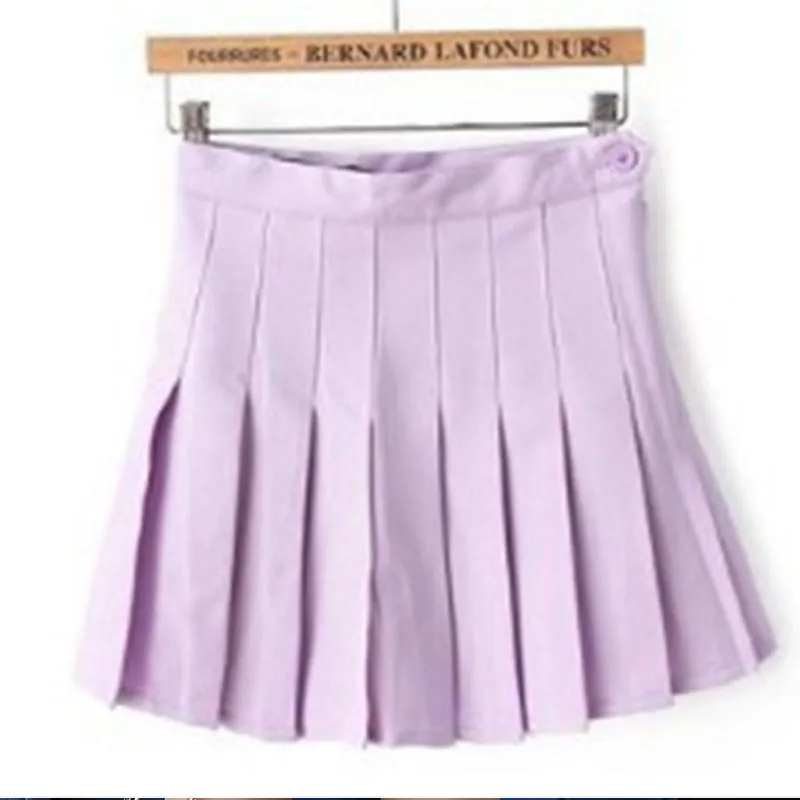 High Waist Pleated Skirt