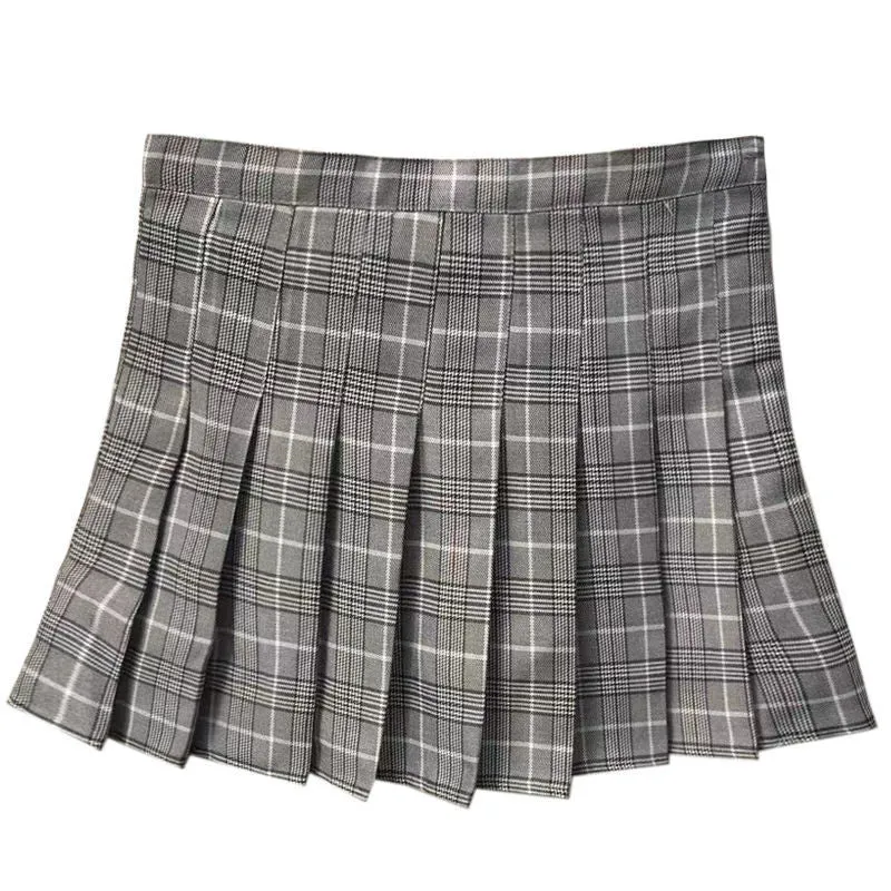 High Waist Pleated Skirt