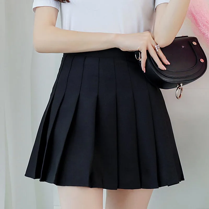 High Waist Pleated Skirt