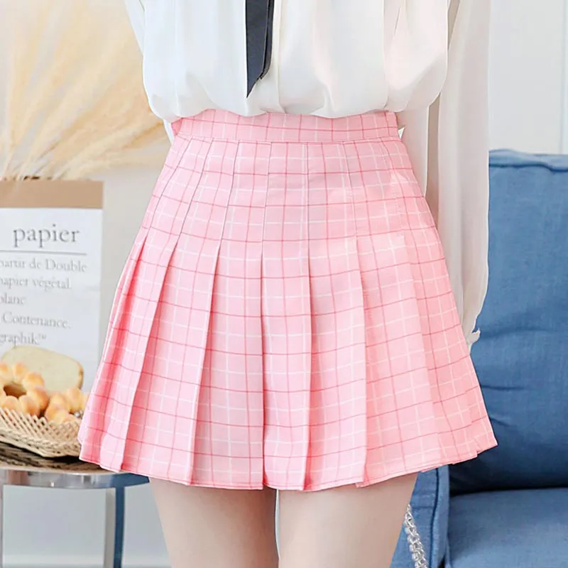 High Waist Pleated Skirt