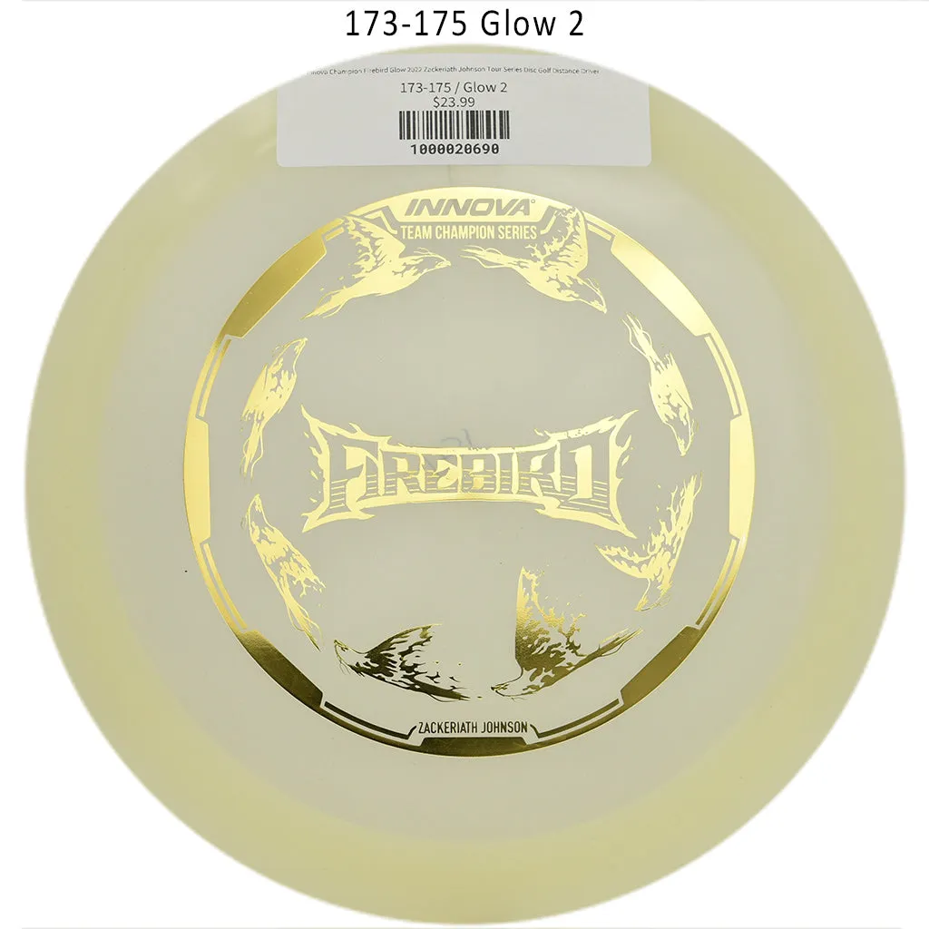 Innova Champion Firebird Glow 2022 Zackeriath Johnson Tour Series Disc Golf Distance Driver