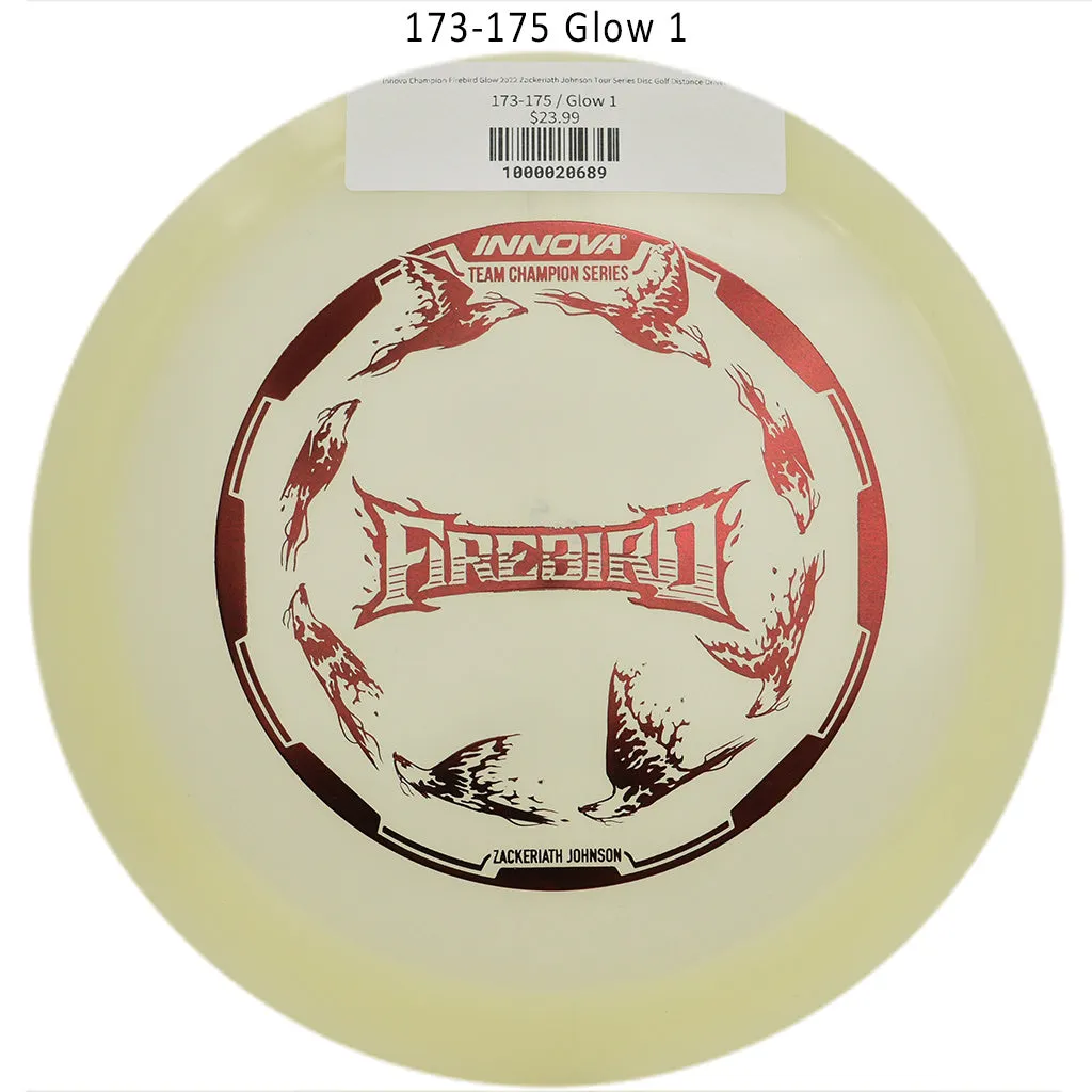 Innova Champion Firebird Glow 2022 Zackeriath Johnson Tour Series Disc Golf Distance Driver