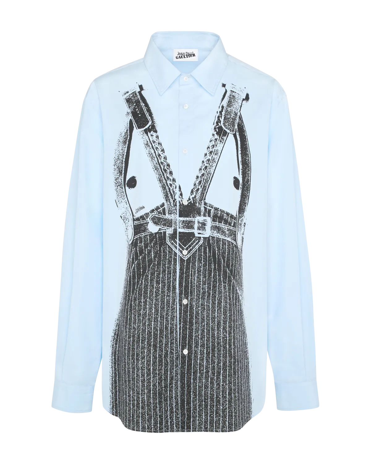 JEAN PAUL GAULTIER TRES - The Madone Blouse in BABYBLUE/BLACK