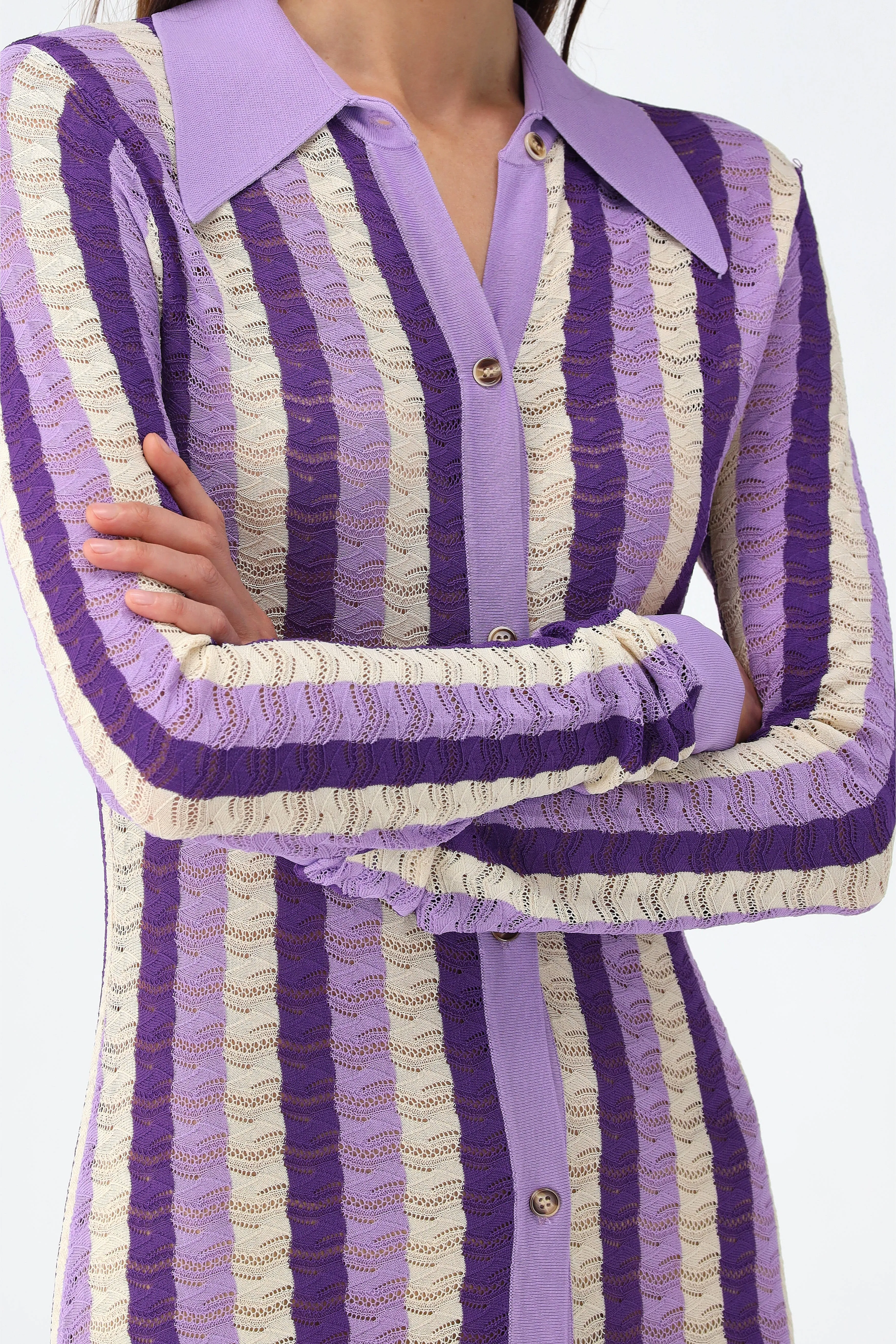 Kleid Olla in Purple Combo