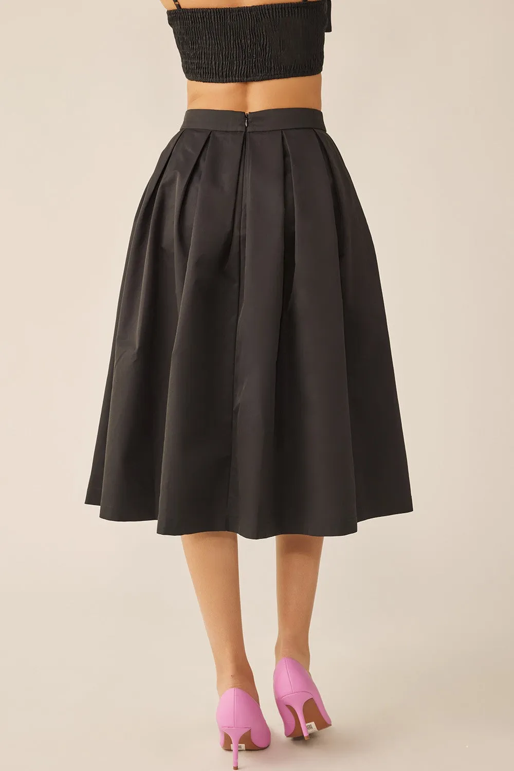 Kyoto Midi Pleated Skirt