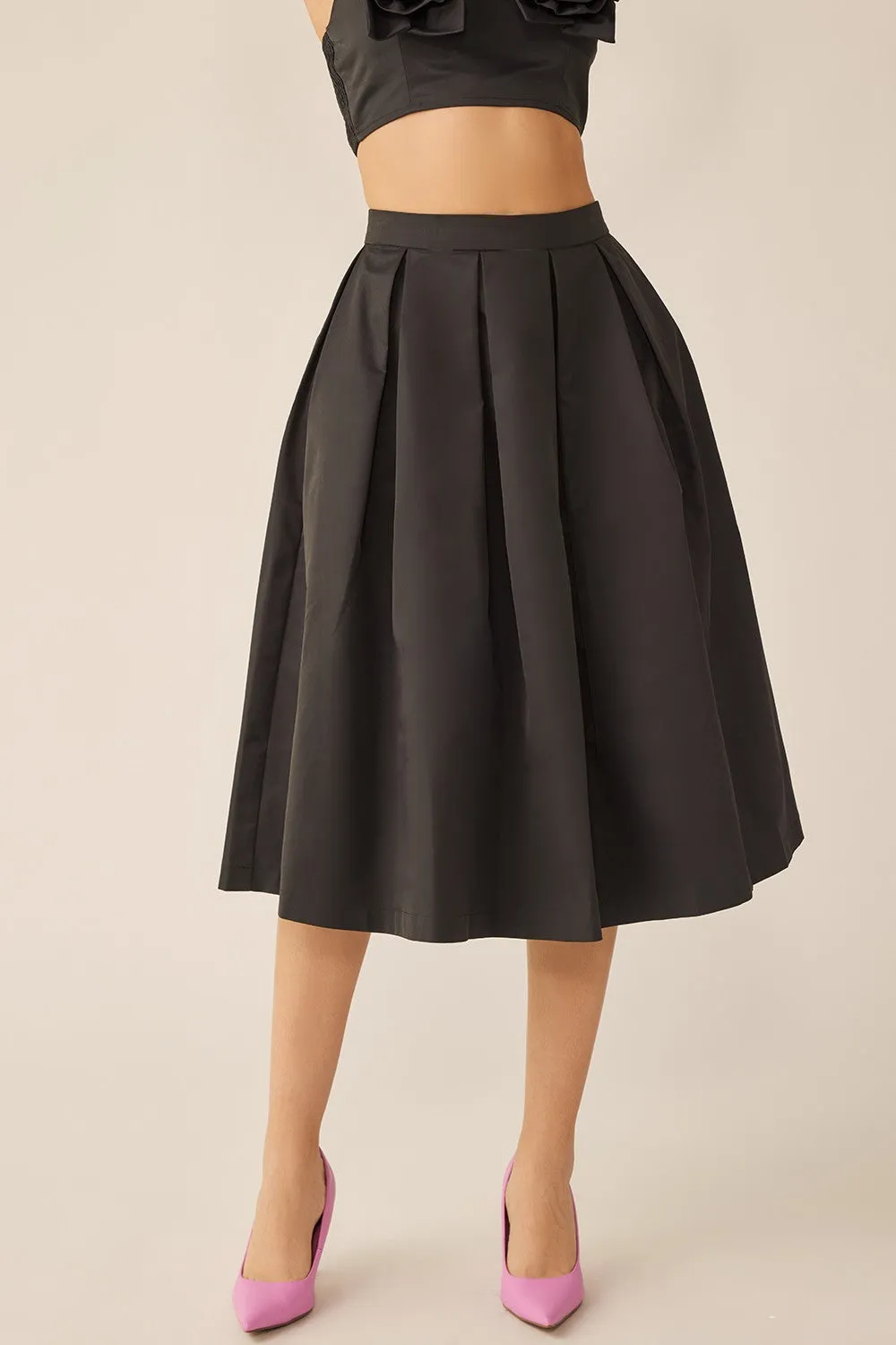 Kyoto Midi Pleated Skirt