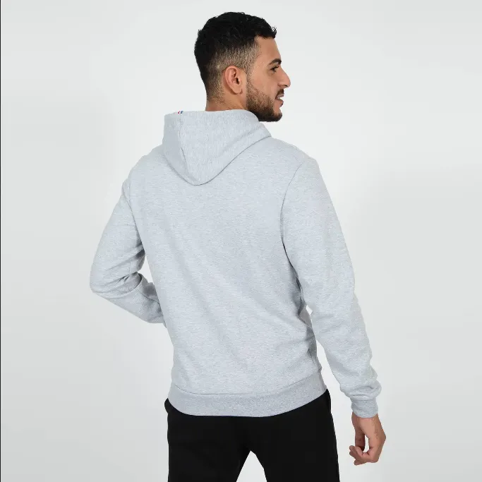 Le Coq Sportif Sweatshirt ESS Hoody N°1 M 2210364 gris chiné clair