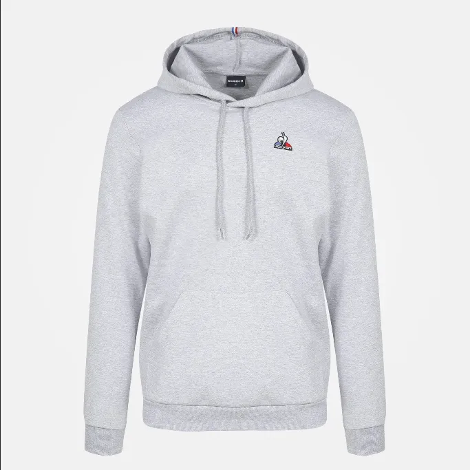 Le Coq Sportif Sweatshirt ESS Hoody N°1 M 2210364 gris chiné clair